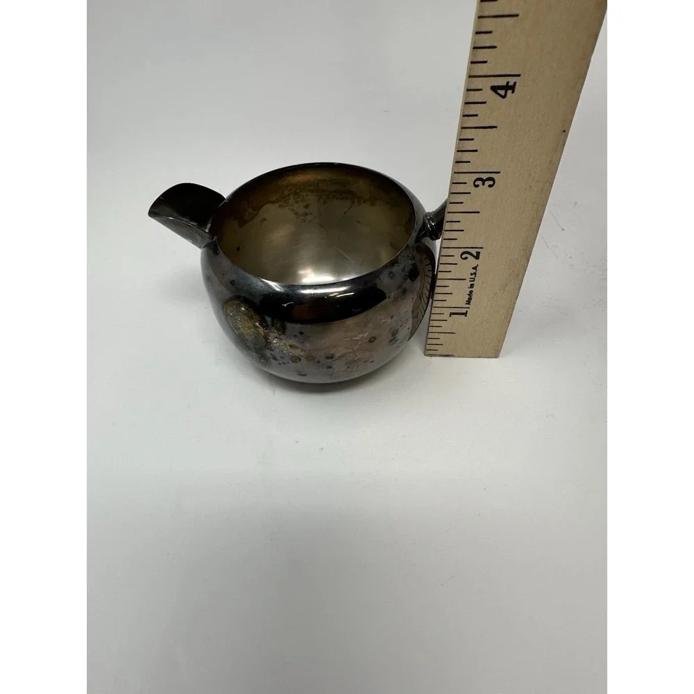 F.B. Rogers Silver Co. 1883 Silver on Copper Sugar Bowl and Creamer Set